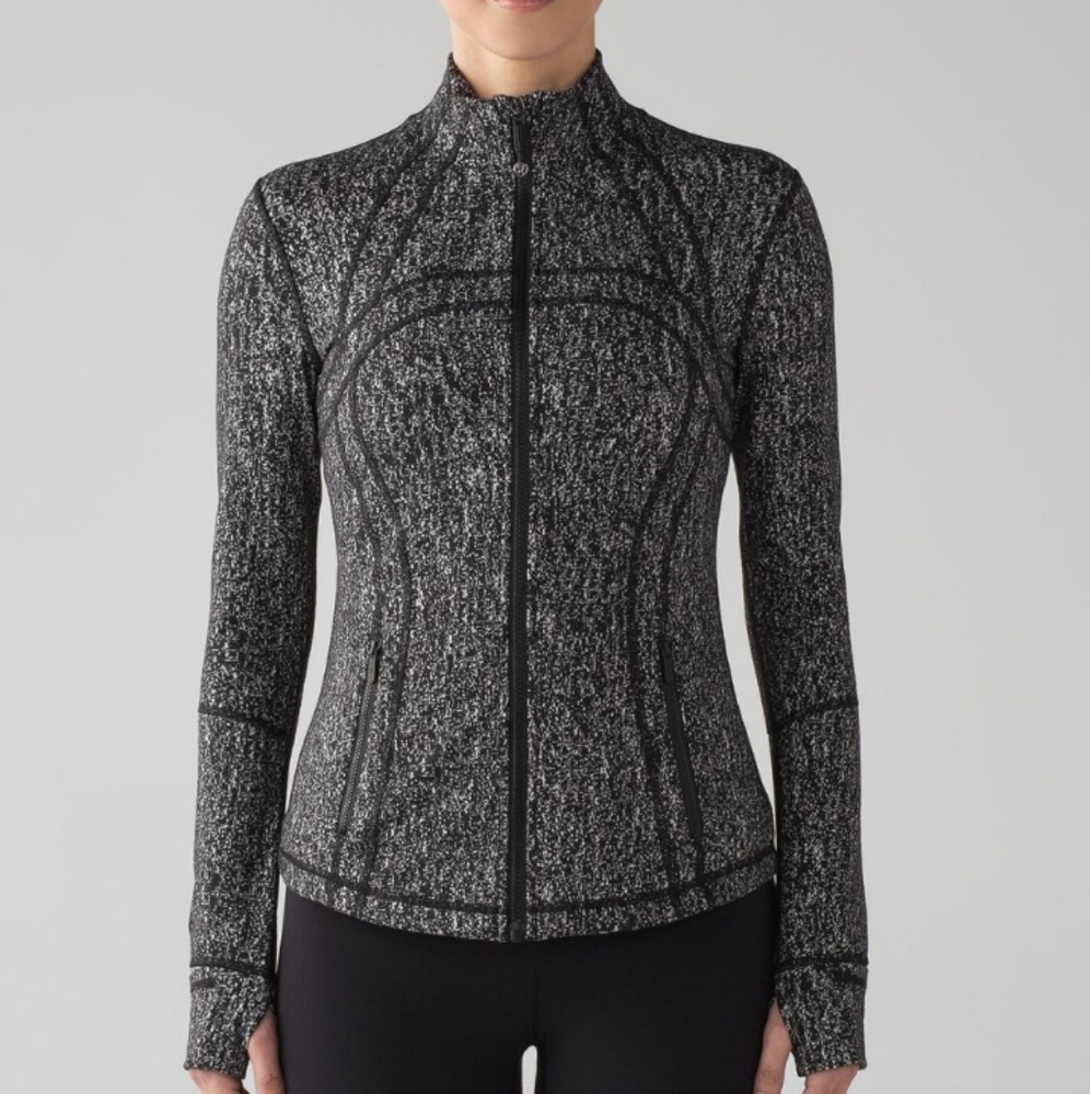 Lululemon Define Jacket Suited Jaquard Black White Luon 4